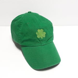 St Patricks Day Clover Green Mens Womens Baseball Hat Adjustable Ball Cap